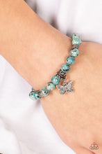 Load image into Gallery viewer, Paparazzi- Butterfly Nirvana Blue Urban Bracelet
