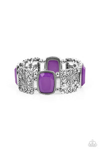 Paparazzi- Colorful Coronation Purple Bracelet
