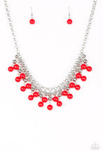 Load image into Gallery viewer, Paparazzi- Friday Night Fringe Necklace-Red
