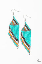 Load image into Gallery viewer, Paparazzi- Bodaciously Bohemian Blue Earring
