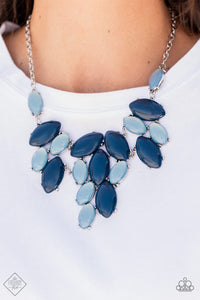 Paparazzi- Date Night Nouveau Blue Necklace