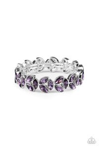 Paparazzi- Gilded Gardens Purple Bracelet
