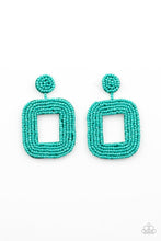 Load image into Gallery viewer, Paparazzi- Beaded Bella Blue Post Earring
