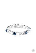 Load image into Gallery viewer, Paparazzi- Frosted Finery Blue Bracelet
