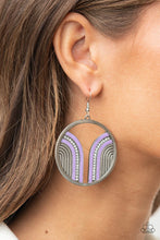 Load image into Gallery viewer, Paparazzi- Delightfully Deco Purple Earring
