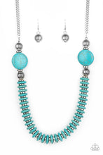 Load image into Gallery viewer, Paparazzi- Desert Revival Blue Necklace
