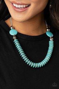 Paparazzi- Desert Revival Blue Necklace