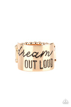 Load image into Gallery viewer, Paparazzi- Dream Louder Gold Ring
