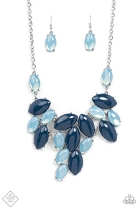Paparazzi- Date Night Nouveau Blue Necklace
