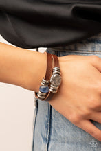 Load image into Gallery viewer, Papparazzi- All Willy-Nilly Blue Urban Bracelet
