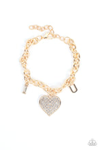 Load image into Gallery viewer, Paparazzi- Declaration of Love Gold Bracelet
