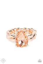Load image into Gallery viewer, Paparazzi- Law of Attraction Rose Gold Ring
