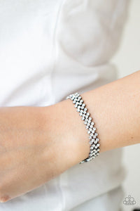 Paparazzi- Chicly Candescent Black Bracelet