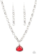Load image into Gallery viewer, Paparazzi- Gallery Gem Red Necklace
