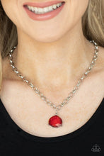 Load image into Gallery viewer, Paparazzi- Gallery Gem Red Necklace
