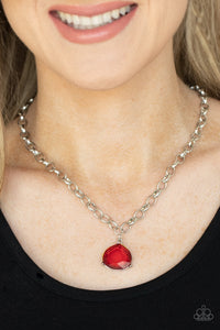 Paparazzi- Gallery Gem Red Necklace