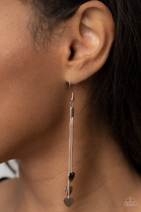 Paparazzi- Higher Love Rose Gold Earring