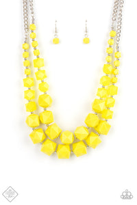 Paparazzi- Summer Excursion Yellow Necklace