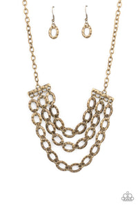 Paparazzi- Repeat After Me Brass Necklace