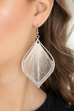 Load image into Gallery viewer, Paparazzi- String Theory White Earring
