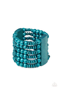 Paparazzi- Don't Stop BELIZE-ing Blue Bracelet