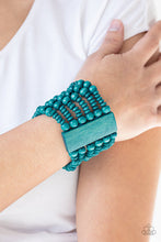 Load image into Gallery viewer, Paparazzi- Don&#39;t Stop BELIZE-ing Blue Bracelet
