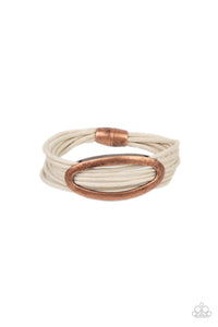 Paparazzi- Corded Couture Copper Bracelet
