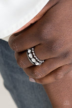Load image into Gallery viewer, Paparazzi- Backstage Sparkle Black Ring
