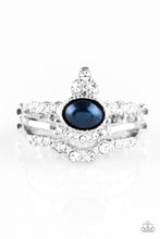Load image into Gallery viewer, Paparazzi- Timeless Tiaras Blue Ring
