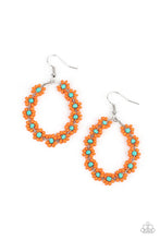 Load image into Gallery viewer, Paparazzi- Festively Flower Child Orange Earring
