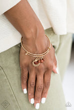 Load image into Gallery viewer, Paparazzi- Mind, Body, and SOL Gold Bracelet
