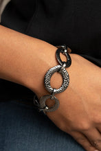 Load image into Gallery viewer, Paparazzi- STEEL The Show Black Bracelet
