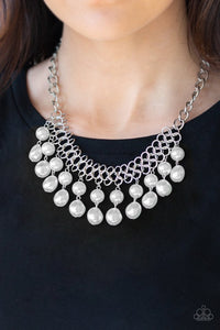 Paparazzi- 5th Avenue Fleek White Necklace