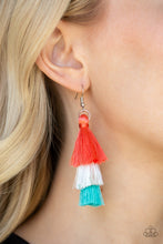 Load image into Gallery viewer, Paparazzi- Hold On To Your Tassel Orange Earring
