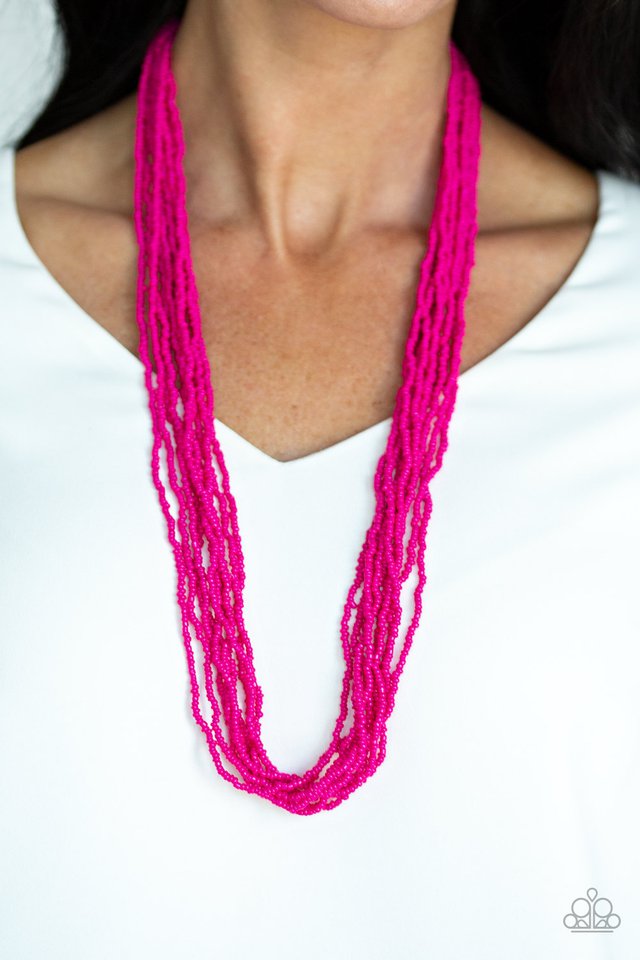 Paparazzi- Congo Colada Pink Necklace