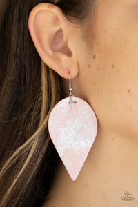 Paparazzi- Enchanted Shimmer Pink Earring
