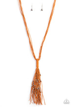 Load image into Gallery viewer, Paparazzi- Hand-Knotted Knockout Orange Necklace
