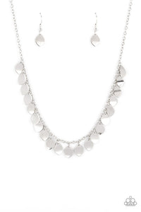 Paparazzi- Dainty DISCovery Silver Necklace