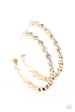 Load image into Gallery viewer, Paparazzi- Royal Reveler Gold Hoop Earring
