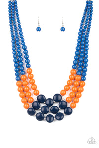 Paparazzi- Beach Bauble Blue Necklace