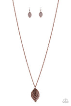 Load image into Gallery viewer, Paparazzi- Just Be-LEAF Copper Necklace
