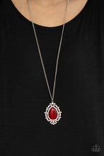 Load image into Gallery viewer, Paparazzi- Frozen Gardens Red Necklace
