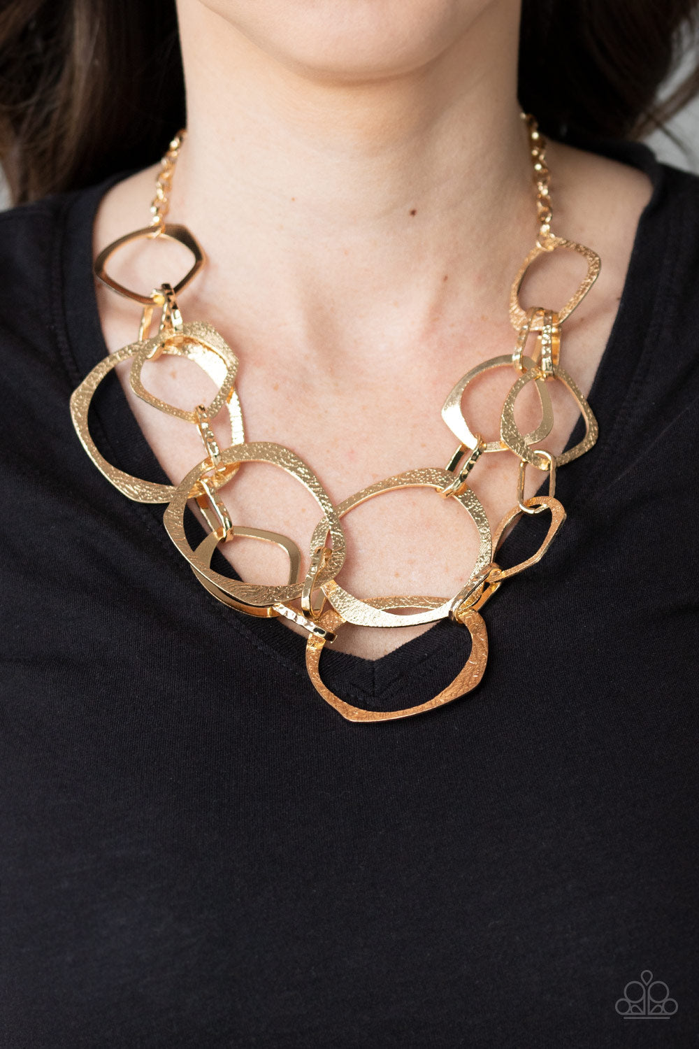 Paparazzi- Salvage Yard Gold Necklace
