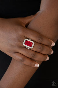 Paparazzi- Crown Jewel Jubilee Red Ring