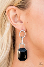 Load image into Gallery viewer, Paparazzi- Superstar Status Black Post Earring
