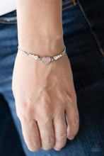 Load image into Gallery viewer, Paparazzi- Big-Hearted Beam Pink Bracelet
