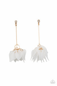Paparazzi- Suspended in Time Gold Post Earring