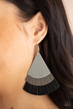 Load image into Gallery viewer, Paparazzi- Huge Fanatic Black Earring
