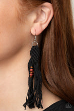 Load image into Gallery viewer, Paparazzi- Beach Bash Black Earring
