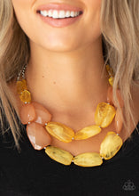 Load image into Gallery viewer, Paparazzi- Gives Me Chills Yellow Necklace

